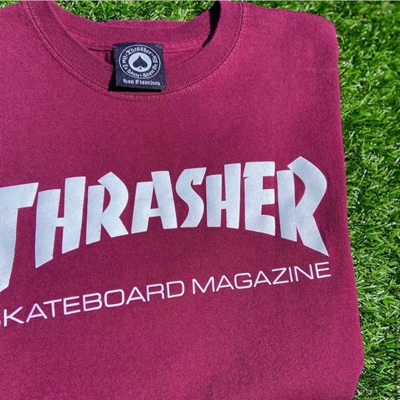 Burgundy thrasher shirt - Picture 2 of 5